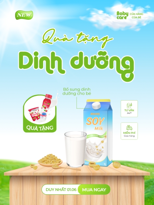 Quốc tế thiếu nhi, 1/6, trẻ em, quảng cáo, giảm giá, ưu đãi, sale, ẩm thực, nước uống