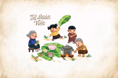 Tết đoàn viên, tết, gia đình, truyền thống, traditional, dân gian, cổ truyền, cổ điển