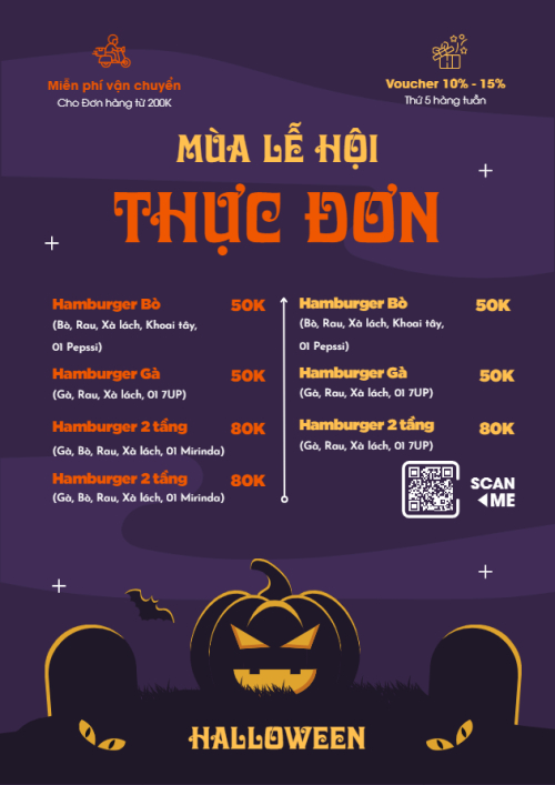 Halloween, đồ ăn, food, thực phẩm, ẩm thực, món ăn, F&B, nhà hàng, thức ăn