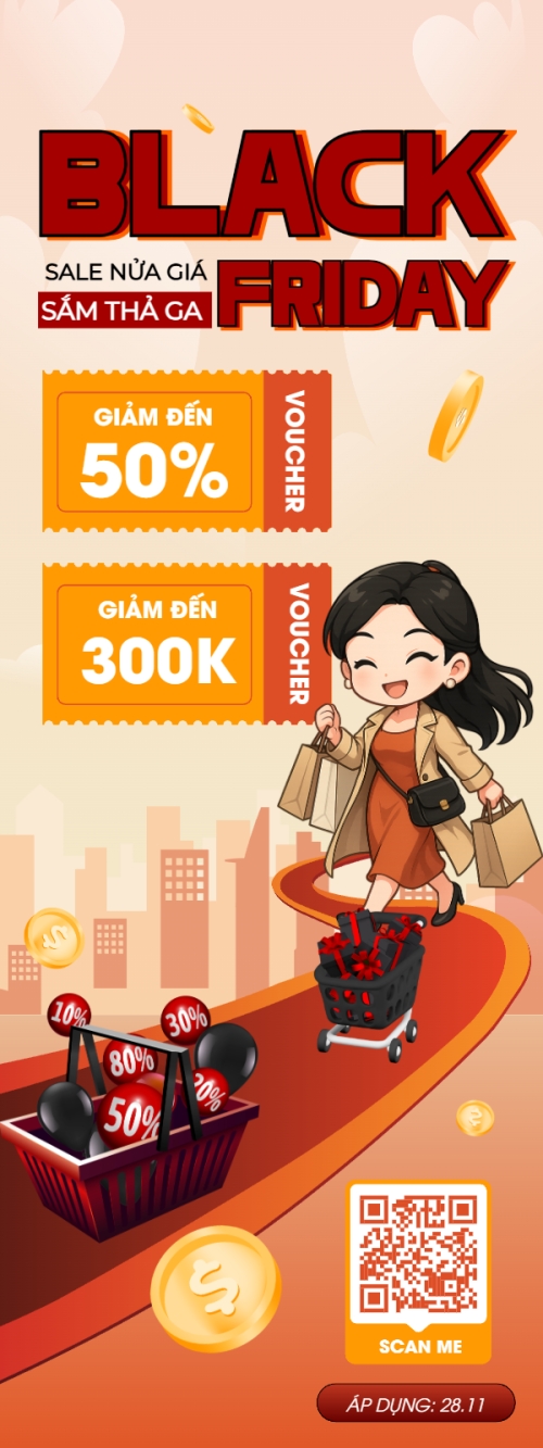 Sale nửa giá sắm thả ga