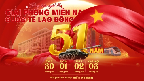 Lịch nghỉ lễ 30/4-1/5