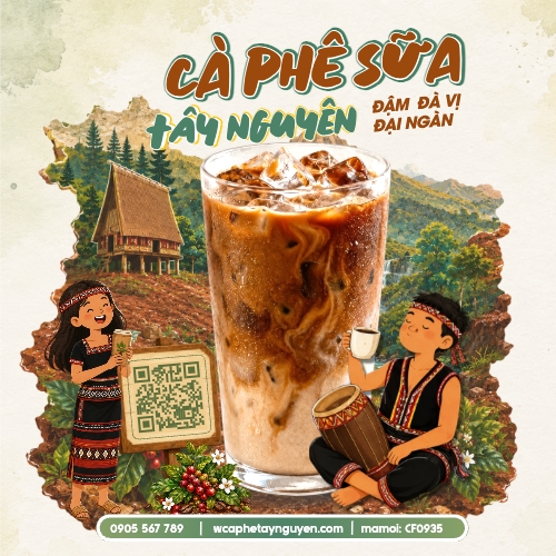 Cà phê sữa Tây Nguyên