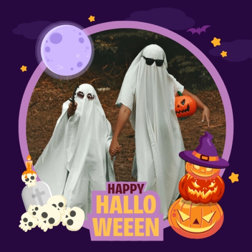 Halloween, lễ hội ma quái, sự kiện, event, dễ thương, cute, chibi, hoạt hình, cartoon