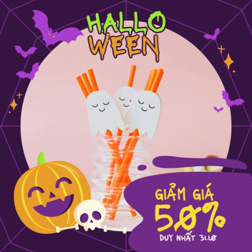 Halloween, lễ hội ma quái, sự kiện, event, văn phòng phẩm, giáo dục, education, dễ thương, cute, chibi, hoạt hình, cartoon