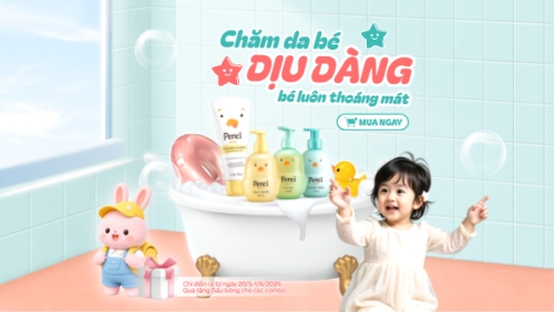 Chăm da bé dịu dàng bé luôn thoáng mát
