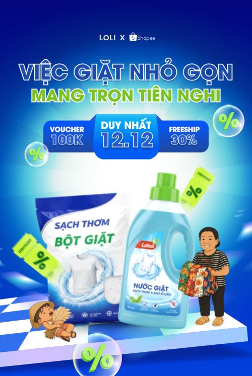 Việc giặt nhỏ gọn mang trọn tiện nghi
