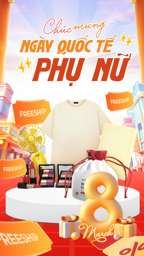 Chúc mừng ngày Quốc tế phụ nữ 8/3