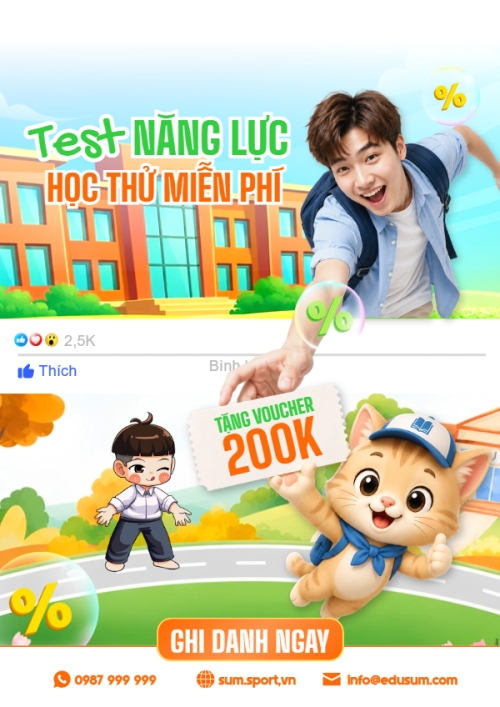 Test năng lực học thử miễn phí