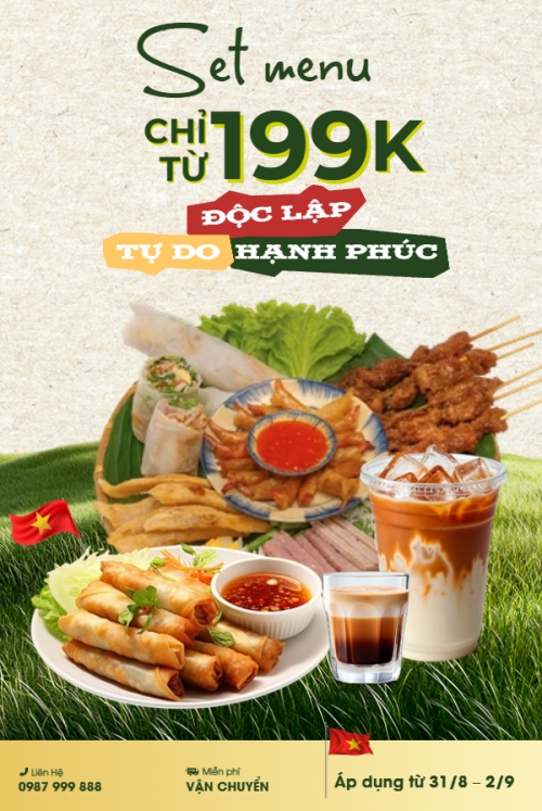 2/9, Quốc Khánh, lễ hội, Việt Nam, đồ ăn, food, thực phẩm, ẩm thực, món ăn, F&B, thức ăn, cổ điển, vintage, retro, classic