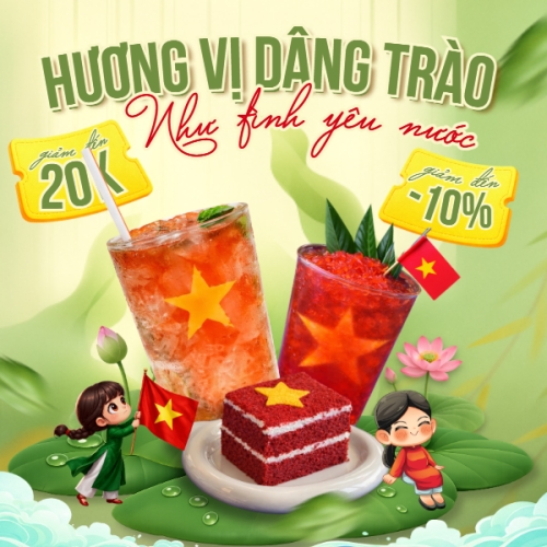 Hương vị dâng trào như tình yêu nước