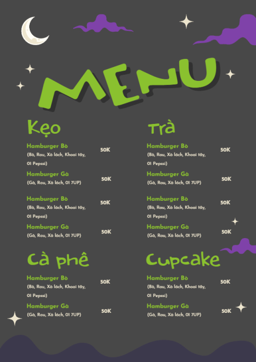 Halloween, đồ ăn, food, thực phẩm, ẩm thực, món ăn, F&B, nhà hàng, thức ăn