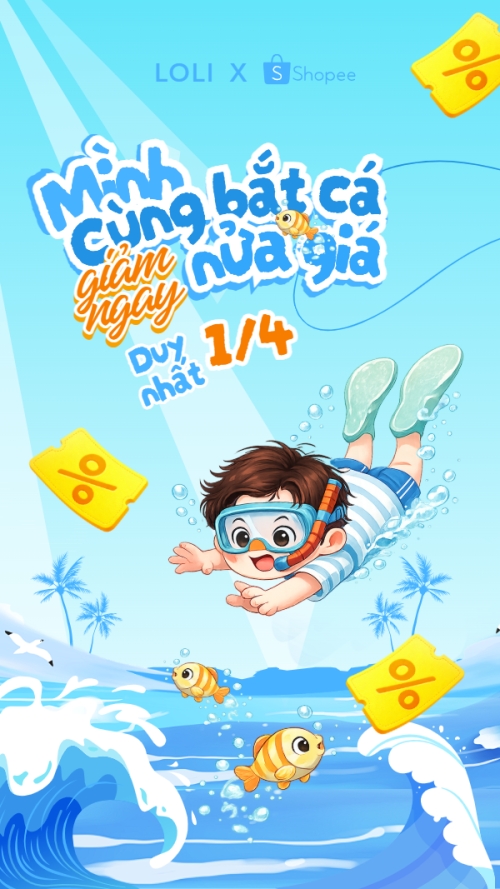 Mình cùng bắt cá giảm ngay nửa giá