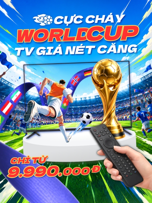 Cực cháy Worldcup TV giá nét căng