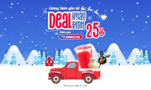 Giáng sinh gần kề khao Deal đỉnh