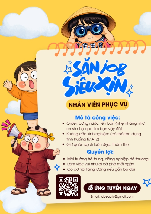 Tuyển dụng nhân viên phục vụ