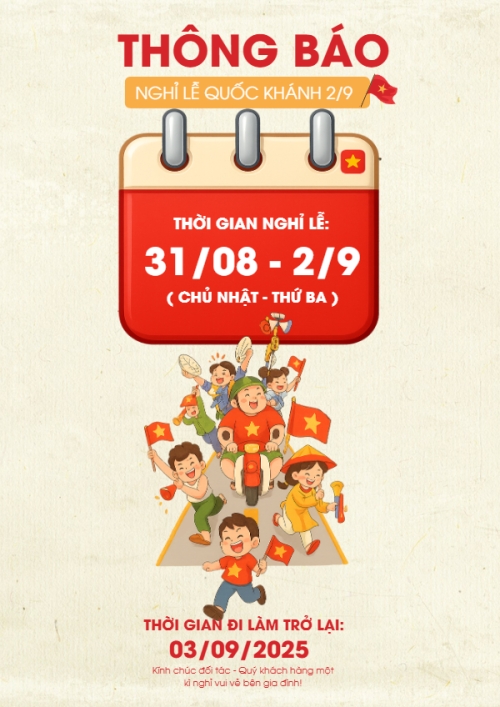 2/9, Quốc Khánh, lễ hội, thông báo, lịch nghỉ, Việt Nam, sự kiện, dễ thương, cute, chibi, hoạt hình, cartoon