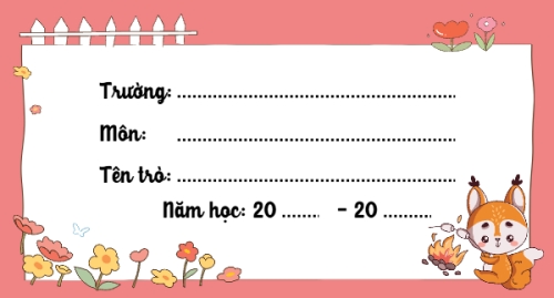 Cáo, fox, cá nhân, personal,giáo dục, education, school, trường học, cartoon, hoạt hình, dễ thương, cute,
