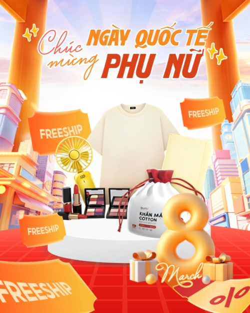 Chúc mừng ngày Quốc tế phụ nữ 8/3