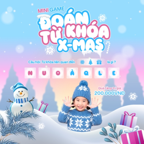Mini game đoán từ khóa x-mas