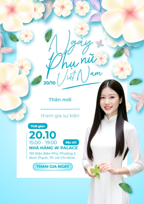 20/10, Ngày phụ nữ Việt Nam, Vietnamese Women's Day, phụ nữ, sự kiện, event, làm đẹp, beauty, thẩm mỹ, modern, hiện đại