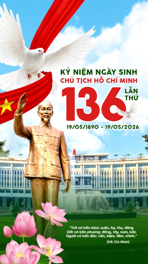 Kỷ niệm 136 năm ngày sinh Chủ tịch Hồ Chí Minh