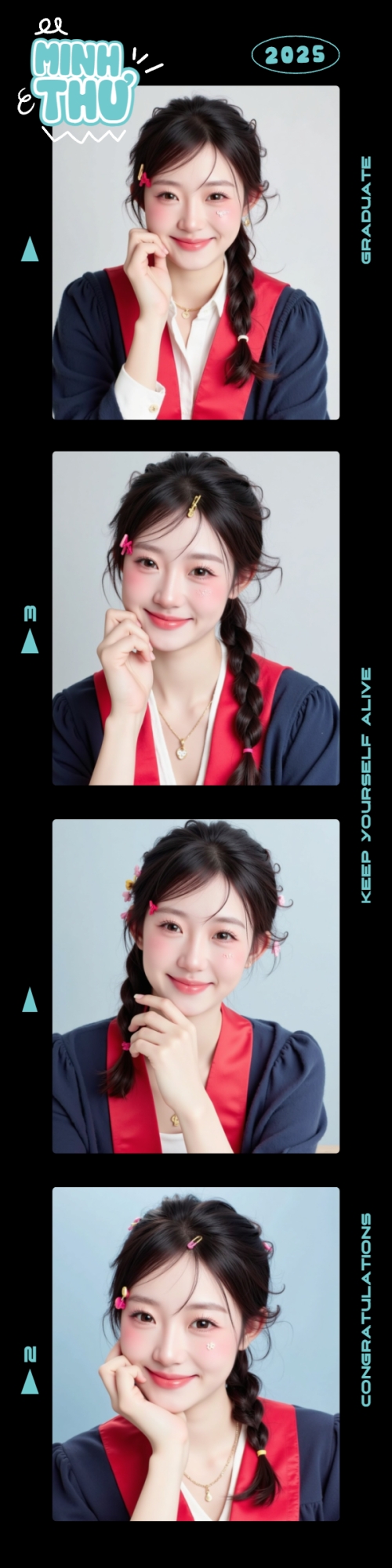 Tốt nghiệp, kỉ yếu, Graduation, yearbook, đơn giản, simple, minimalist, tối giản