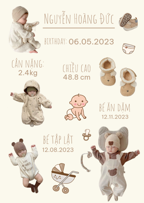 Dễ thương, đơn giản, gia đình, family, khung ảnh, ghép ảnh, em bé, baby