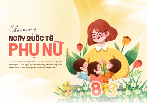 Chúc mừng ngày Quốc tế phụ nữ 8/3