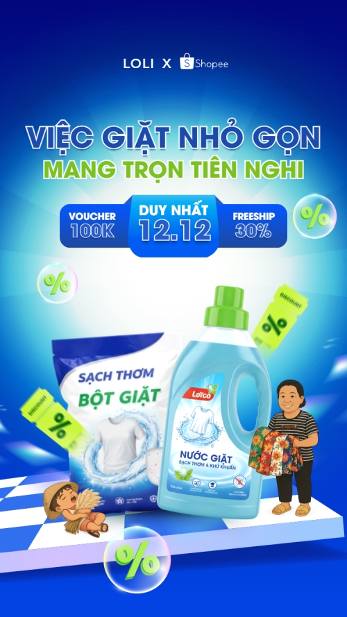 Việc giặt nhỏ gọn mang trọn tiện nghi