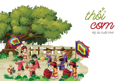 Trò chơi dân gian, trò chơi thổi cơm, Việt Nam, traditional, truyền thống, đơn giản — 1