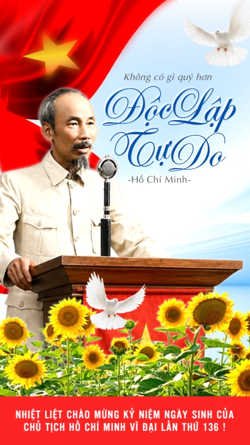 Kỷ niệm 136 năm ngày sinh Chủ tịch Hồ Chí Minh