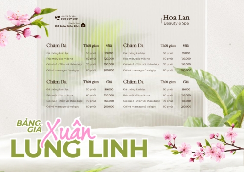 Bảng giá xuân lung linh