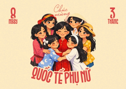 Chúc mừng ngày Quốc tế phụ nữ 8/3