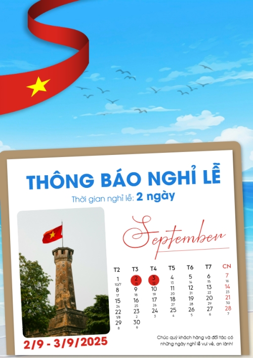 2/9, Quốc Khánh, lễ hội, thông báo, lịch nghỉ, Việt Nam, sự kiện, event, hiện đại, modern