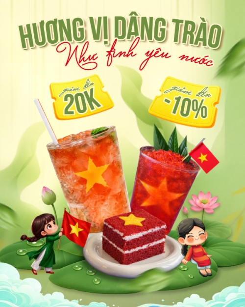 Hương vị dâng trào như tình yêu nước