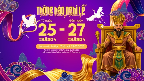 Lịch nghỉ lễ Giỗ Tổ Hùng Vương