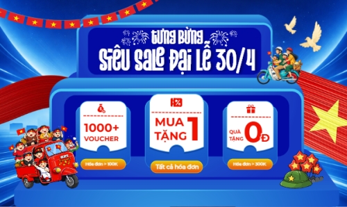 Siêu sale đại lễ mua sắm 30/4