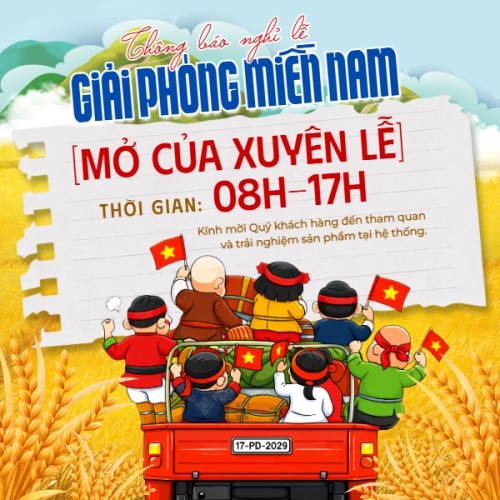 Lịch nghỉ lễ 30/4-1/5