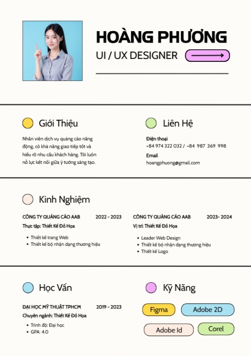 Thiết kế, designer, UX/UI , truyền thông, hiện đại, dễ thương, cute