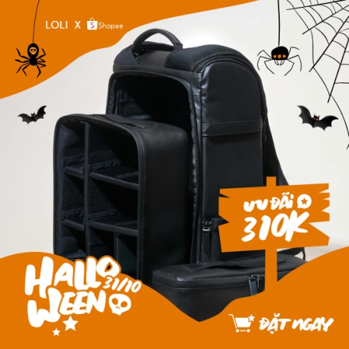 Halloween, lễ hội ma quái, balo, thời trang, fashion, sự kiện, event, dễ thương, cute, chibi, hoạt hình, cartoon