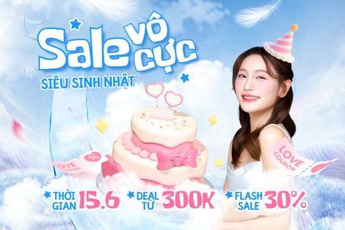 Sale vô cực siêu sinh nhật