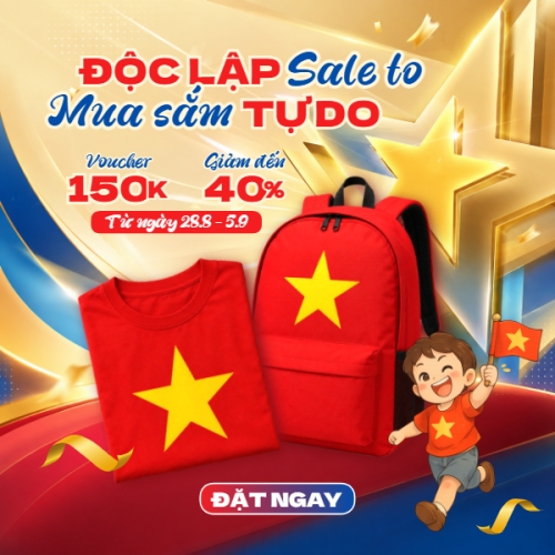 Độc lập sale to mua sắm tự do