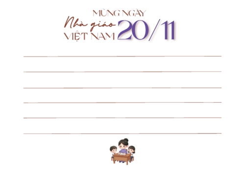 Mừng ngày Nhà Giáo Việt Nam — 2