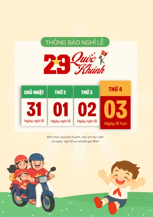 2/9, Quốc Khánh, lễ hội, thông báo, lịch nghỉ, Việt Nam, sự kiện, dễ thương, cute, chibi, hoạt hình, cartoon