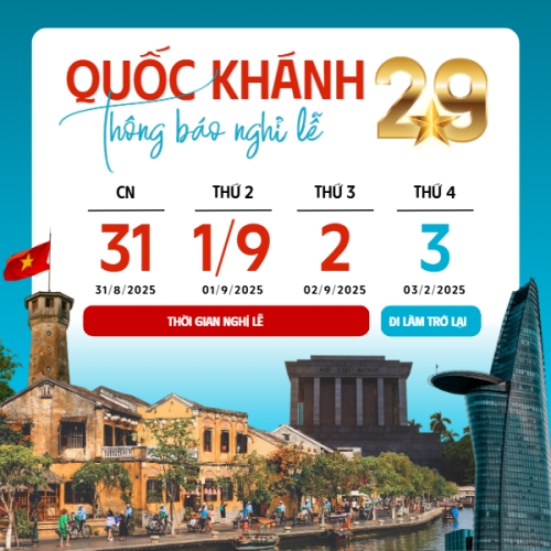 2/9, Quốc Khánh, lễ hội, thông báo, lịch nghỉ, Việt Nam, sự kiện, event, hiện đại, modern
