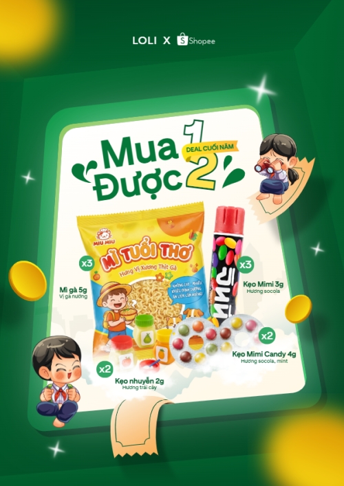 Mua 1 được 2 deal cuối năm