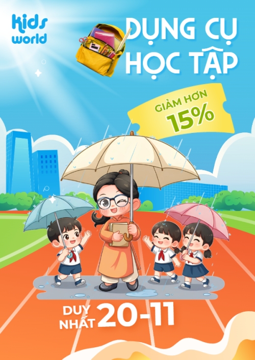 Giảm giá dụng cụ học tập