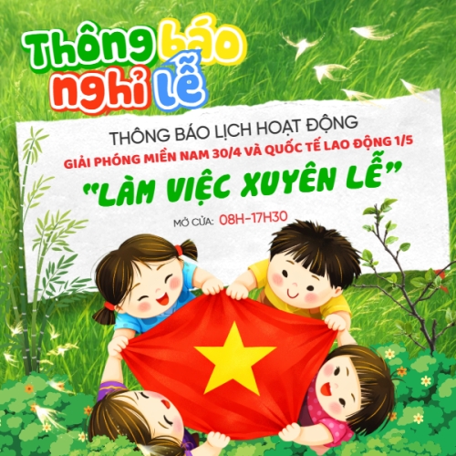 Lịch nghỉ lễ 30/4-1/5