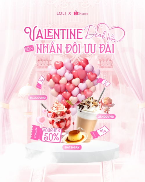 Valentine deal hời nhân đôi ưu đãi