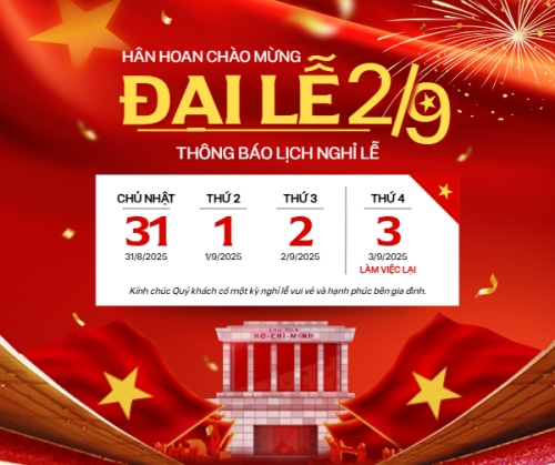 2/9, Quốc Khánh, lễ hội, thông báo, lịch nghỉ, Việt Nam, sự kiện, event, hiện đại, modern